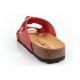 4. Bio Bio Damen-Slipper, profilierte Flip-Flops, Naturleder