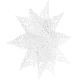 8. Papierdekoration Schneeflocke, Durchmesser 64 cm, Weiß Deluxe
