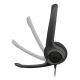 4. Logitech H390 USB-Headset mit Kabel und Kopfbügel für Anrufe und Musik, USB Typ-C, Schwarz