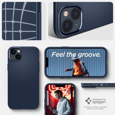 9. Spigen Liquid Air Hülle für iPhone 14 Plus – blau