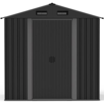 5. Metall-Gartengerätehaus 125 x 195 x 207 cm