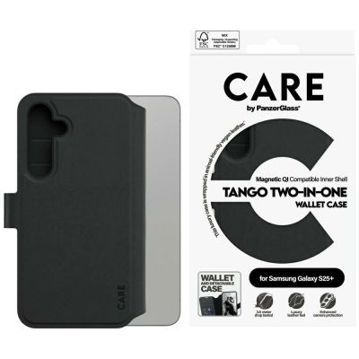 CARE by PanzerGlass Feature Tango 2in1 Wallet Case für Samsung Galaxy S25+ – Schwarz