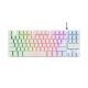 2. TRUST GXT833W THADO TKL US Weiße Gaming-Tastatur