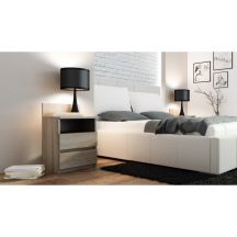 M1 MALWA NACHTTISCH 2 SCHUBLADEN 1 ABLAGE SONOMA