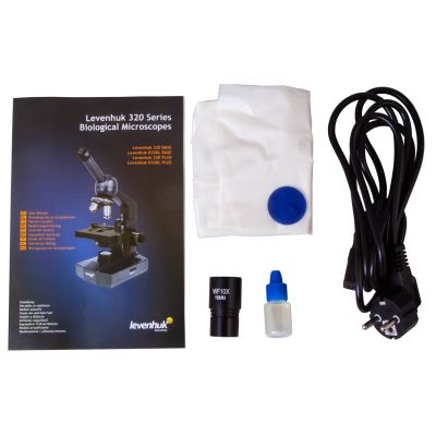 8. Levenhuk 320 BASE Monokulares Biologisches Mikroskop