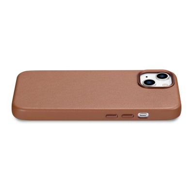10. iCarer Case Lederhülle für iPhone 14 Braun (WMI14220705-BN) (MagSafe-kompatibel)