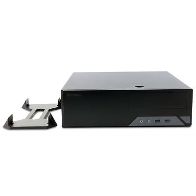 2. Antec Mini-Budget-Gehäuse VSK-2000-U3 M-ATX/M-ITX ohne Netzteil, Schwarz, Retail