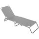10. Faltbares Campingbett, Grau