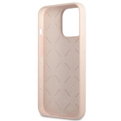 7. Guess GUHCP13LSLTGP iPhone 13 Pro / 13 6.1" pink/pink Hardcase Silikon Dreieck