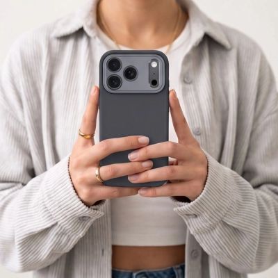 8. Tech-Protect Uniq MagSafe CC Hülle für iPhone 18 Pro Max / 17 Pro Max – Graphit