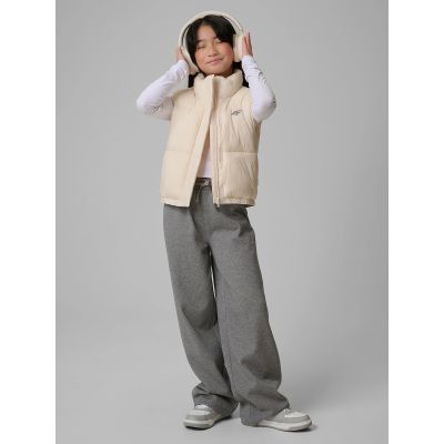 6. Mädchenweste mit Synthetikfüllung 4F 4FJWSS26TVJAF312-12S