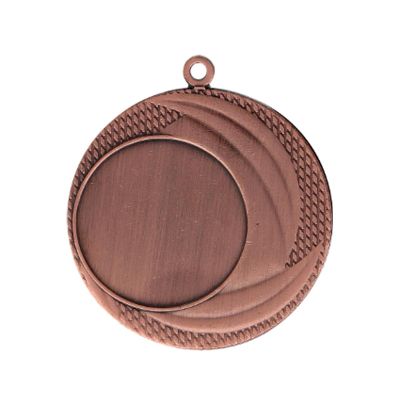 6. Bronzemedaille insgesamt mit Platz für ein Emblem, 25 mm Stahl