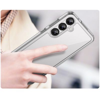 5. Outer Space Case Silikonhülle mit Gelrahmen für Samsung Galaxy S25+ – transparent