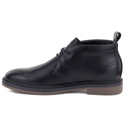 3. Big Star UU174276 Herren-Ankle-Boots aus Leder, ungefüttert, Schwarz