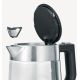 2. SEVERIN Wasserkocher, Glas und Stahl, Fassungsvermögen 1 l, verdeckte Heizung, Antikalkfilter, Kontrollleuchte, Leistung 2200 W WK3468