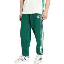 adidas Essentials 3-Streifen Fleecehose für Herren, schmal zulaufende Bündchen, Grün, KY4129