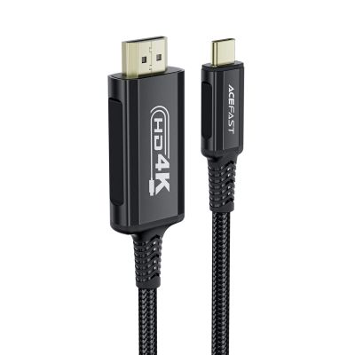 3. Acefast C1 USB-C/HDMI-Videokabel 4K 60 Hz HDR 1,8 m – Schwarz