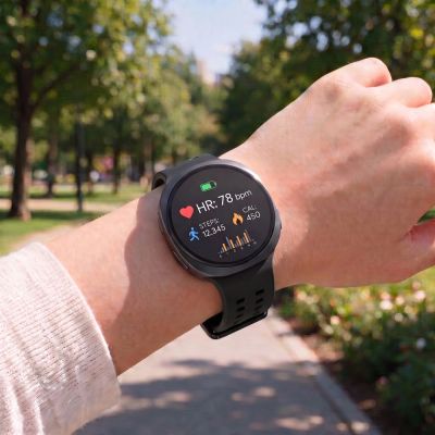 5. Tech-Protect Silikon-Air-Armband für Samsung Galaxy Watch 40/44/46 mm – Schwarz