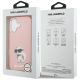 8. Karl Lagerfeld IML Aquarelle Choupette & Logo MagSafe iPhone 17 Hülle - Rosa
