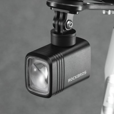 8. Rockbros M6 1000 lm wiederaufladbare Fahrrad-Frontleuchte 2800 mAh - Schwarz