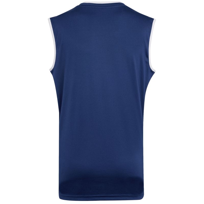 3. adidas Entrada 26 Sleeveless Jersey Kindertrikot marineblau KB3936