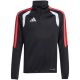 10. adidas Tiro 26 League Trainingsshirt für Kinder, schwarz, weiß und rot, JY7159