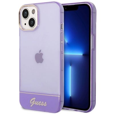 Guess Translucent iPhone 14 6.1" Hülle - Lila
