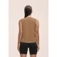 3. CASALL Damen-Trainings-Tanktop mit Grafikprint, Braun