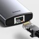 17. Baseus Metal Gleam 8in1 USB-C Hub - USB-C PD 100W 1x HDMI 4K 30Hz 1x SD- und microSD-Kartenleser 3x USB-A 3.2 1xRJ45 - grau