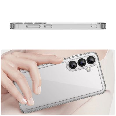 4. Outer Space Case Silikonhülle mit Gelrahmen für Samsung Galaxy S25+ – transparent