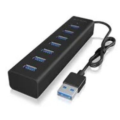 5. ICY BOX IB-HUB1700-U3 USB 3.2 Gen 1 (3.1 Gen 1) Typ-A 5000 Mbit/s Schwarz