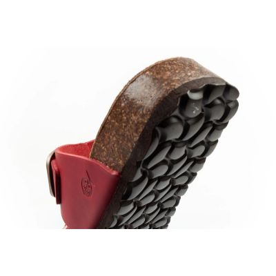 6. Bio Bio Damen-Slipper, profilierte Flip-Flops, Naturleder