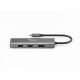 3. Externe USB-Grafikkarte Equip 133485, 3840 x 2160 Pixel, Schwarz, Silber