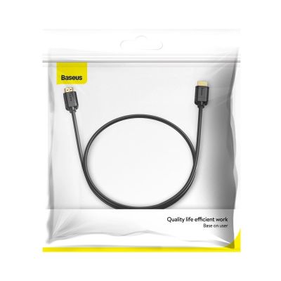 20. Baseus-Kabel HDMI 2.0-Kabel 4K 60 Hz 3D HDR 18 Gbps 1 m schwarz (CAKGQ-A01)