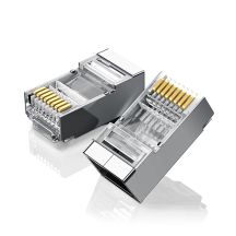 Ugreen 10x Steckerende RJ45 8P8C (UTP Cat. 6 / Cat. 5 / Cat. 5e) silber (NW111)