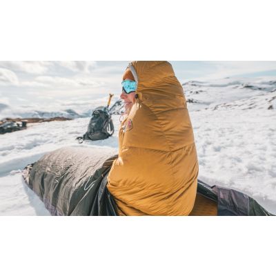 Robens Mountain Bivvy Rechteckiger Schlafsack für Erwachsene, Nylon, Polyester, Dunkelgrün