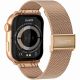 8. GRAVITY GT28-8 Damen-Smartwatch-Armband + Armband Roségold Marineblau