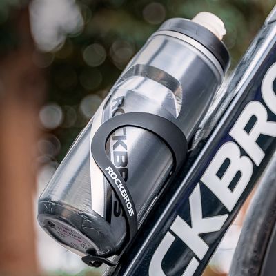 7. Rockbros Thermosflasche für Fahrräder, 620 ml, BPA-frei – Schwarzverlauf