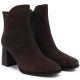 9. Braune Damen-Ankle-Boots aus Leder mit hohem Absatz, Marke Big Star UU274379