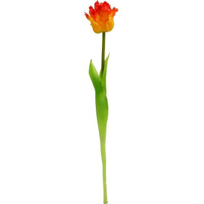 20. Orangefarbene Tulpe, 38 cm, naturgetreue Frühlingsdekoration