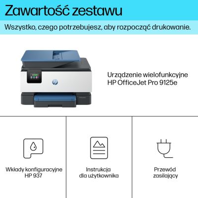 7. HP OfficeJet Pro Produkt 9125e Kabelloser All-in-One-Farbdrucker, Instant Ink; Duplexdruck