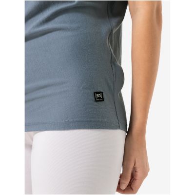 2. Damen-Kurzarmshirt SUPER.NATURAL Yoga Losee Tee, grau