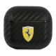 Ferrari FESA3CABK AirPods 3 Hülle schwarz/schwarz On Track PU Carbon