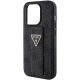 7. Guess Grip Stand 4G Triangle Strass Hülle für iPhone 15 Pro – Schwarz