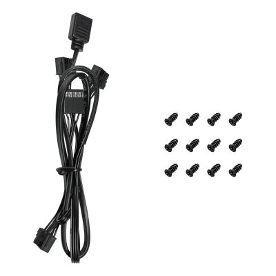 7. DeepCool FL12-3 in 1 Computergehäuselüfter 12 cm Schwarz 3 Stück.