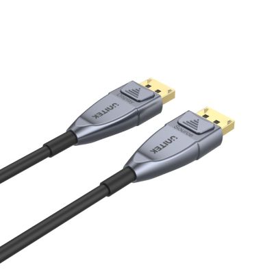 2. UNITEK C1617GY DisplayPort-Kabel 15 m Schwarz, Silber