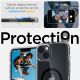8. Spigen Ultra Hybrid Mag Case mit MagSafe für iPhone 14 Plus – Transparent und Schwarz