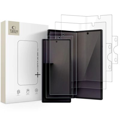 Schutzset: 2x Tech-Protect Glass Fit+ Panzerglas + 2x Tech-Protect Hydro Flex+ 4-in-1 Hydrogelfolie für Samsung Galaxy Z Fold 8 Ultra