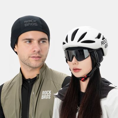 6. Rockbros LF25956 Nahtlose Strick-Radmütze – Schwarz