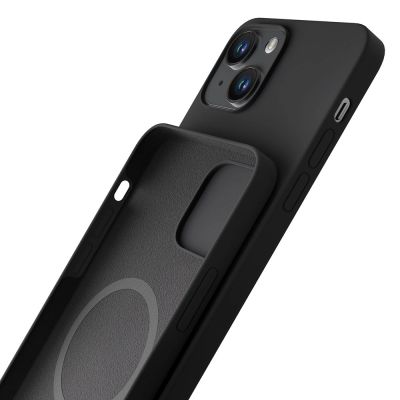 4. 3mk Hardy Silikon-MagCase für iPhone 14 Plus – Grau